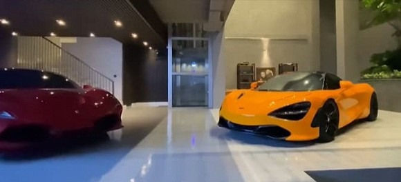 Khu vực để xế hộp. Ảnh: Cắt từ clip