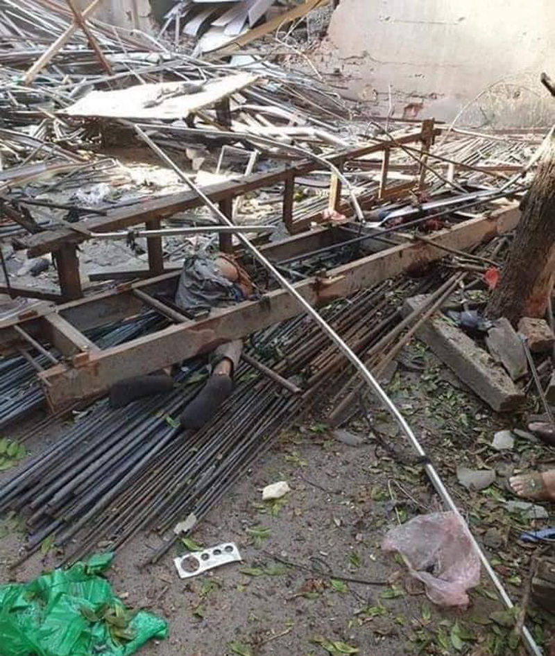 ha noi no binh gas trong xuong co khi khien 2 nguoi thuong vong