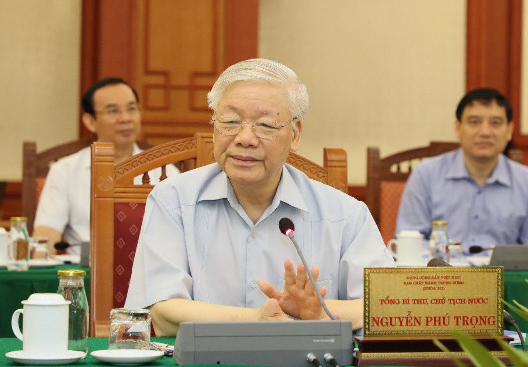 tong bi thu, chu tich nuoc chu tri buoi lam viec cua bo chinh tri voi tphcm hinh 2