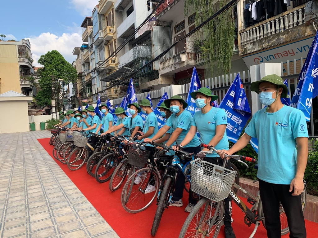 Thời gian qua tuổi trẻ quận Hai Bà Trưng có nhiều hoạt động thiết thực bảo vệ môi trường
