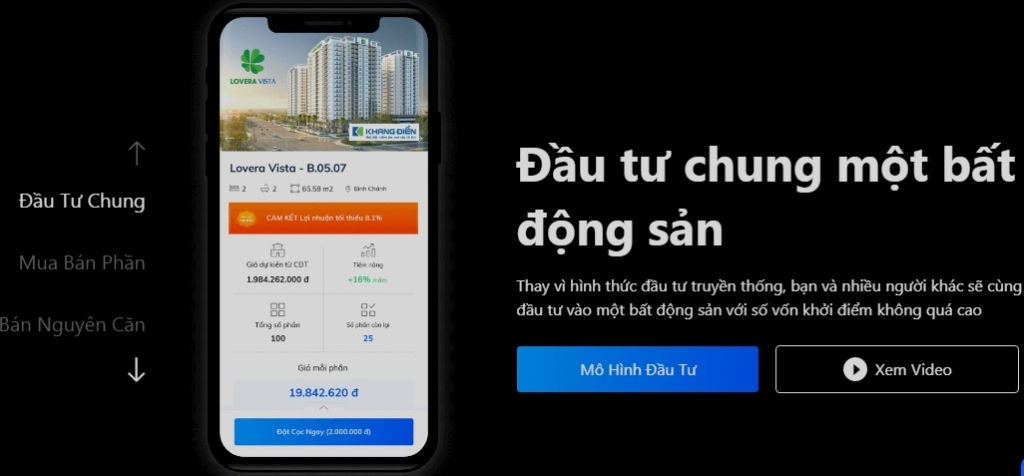 Hình thức kinh doanh bất động sản Real Stake được quảng cáo với nhiều ưu thế vượt trội