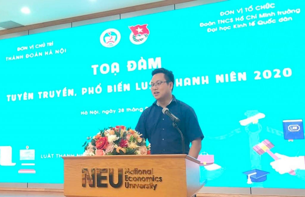 đồng chí Trần Quang Hưng, Phó Bí thư Thành đoàn Hà Nội đã có những chia sẻ về Luật Thanh niên sửa đổi
