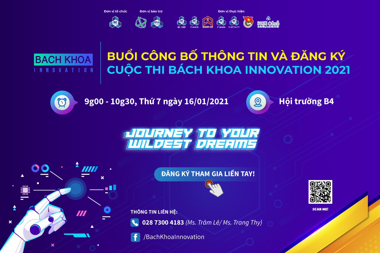 cuoc thi khoi nghiep sang tao bach khoa innovation 2021 chinh thuc khoi dong