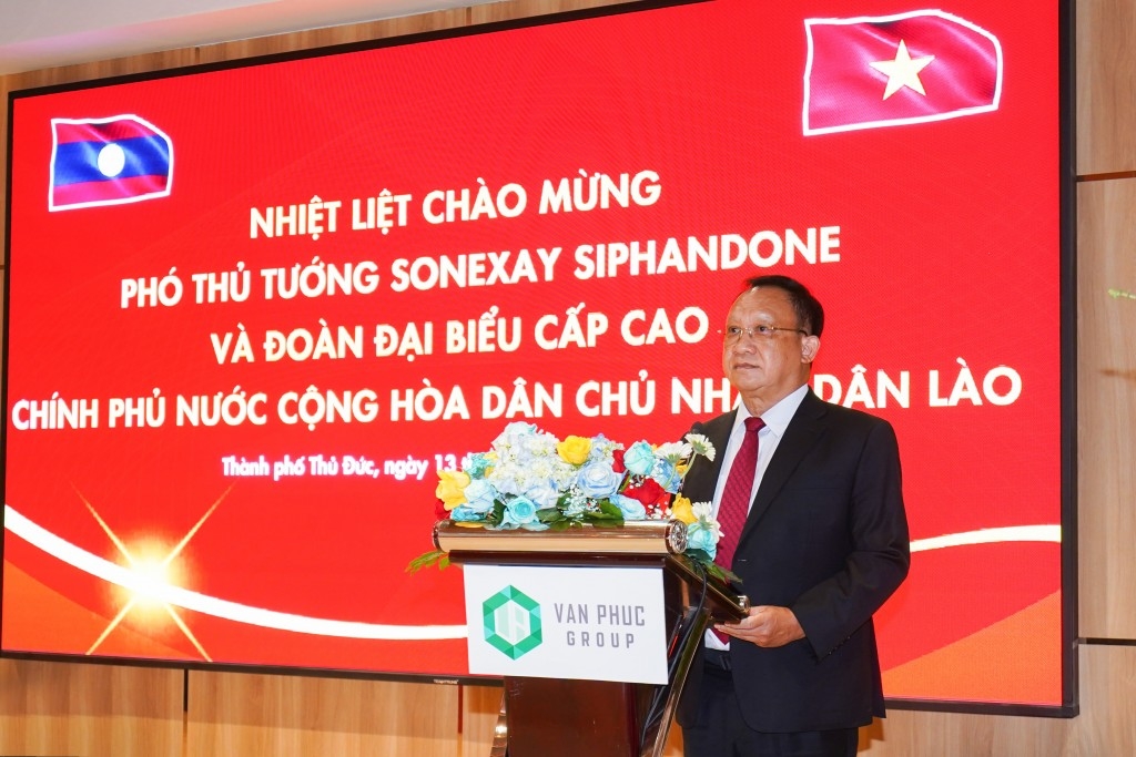Ông Lê Văn Minh - Tổng Giám đốc Van Phuc Group phát biểu tại chương trình (Ảnh: Vinh Rose)