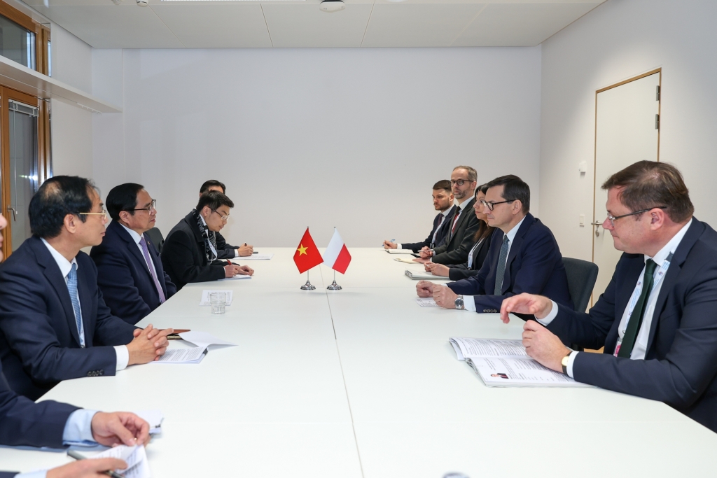Thủ tướng Mateusz Morawiecki khẳng định Ba Lan luôn mong muốn được chào đón thêm nhiều người Việt Nam đến học tập và sinh sống ở Ba Lan (Ảnh: VGP/Nhật Bắc)